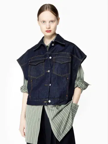 DRIES VAN NOTEN 드리스반노튼 데님 베스트 36