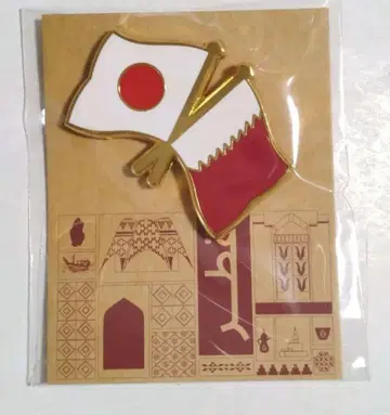 카타르 오사카 간사이 만박 공식 핀 배지 [미개봉 새상품]
