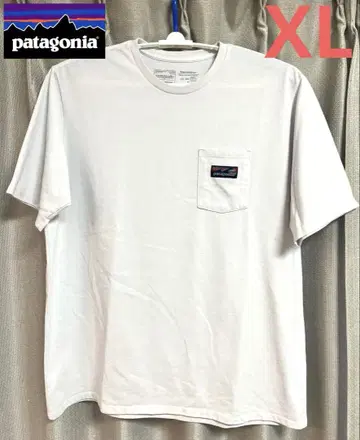 PATAGONIA/파타고니아 포켓 티셔츠 화이트 XL