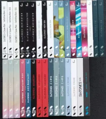 SixTONES 역대 CD 싱글 13 타이틀 33매 초회 DVD 음색