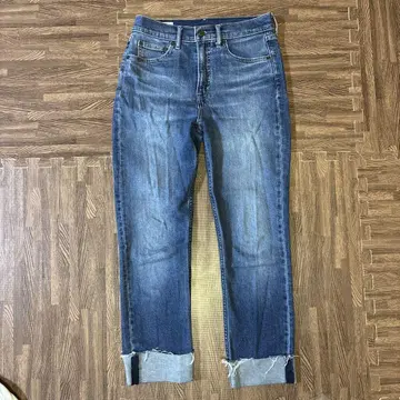 gap 롤업 데님 데미지 진