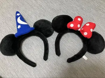 미키 & 미니 귀 머리띠 2세트