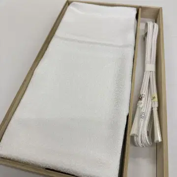 새상품 고급 오비 조임끈 오비 장식 천 세트 고급 끈 매듭 카무로 화이트