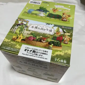 리멘트 포켓몬 가든 나뭇잎 사이로 비치는 오후 전6종류 BOX (미개봉)