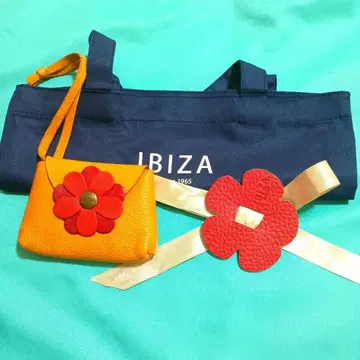 IBIZA 이비자 꽃 장식 미니 백참 마스코트 외