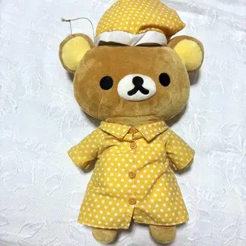 리락쿠마 물방울 무늬 파자마 봉제인형 약 30cm