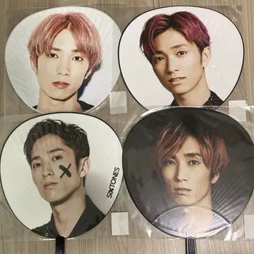 [비닐 미개봉] SixTONES 다나카 쥬리 부채 점보 부채 묶음 판매