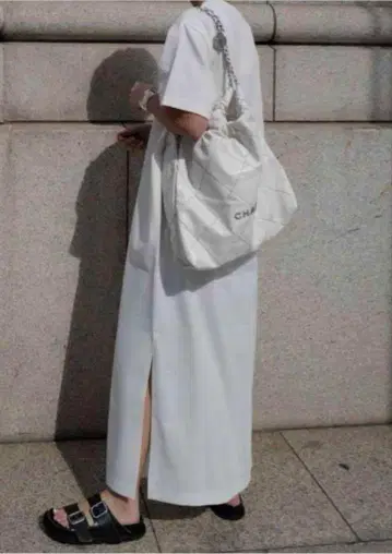 마채트 폰치 T셔츠 원피스