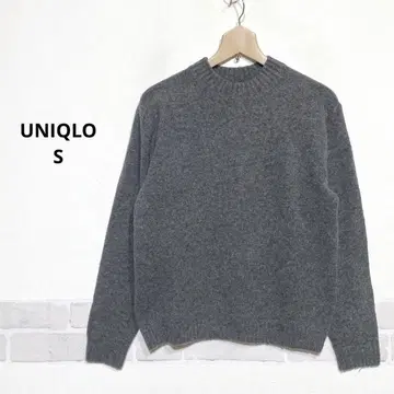 유니클로 울 블렌드 크루넥 스웨터 리사이클 섬유 사용 i266