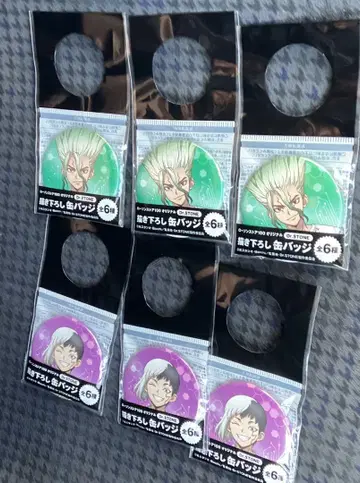 Dr. STONE 닥터 스톤 이시가미 센쿠 로손 캔뱃지 아사기리 겐