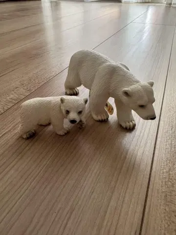 schleich 슐라이히 북극곰 모자 피규어 세트