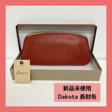 새상품 Dakota 그라치아 장지갑 레드 소가죽 가마구치 여성용