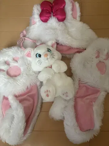 디즈니 마리 팬캡 머플러 봉제 인형 파우치