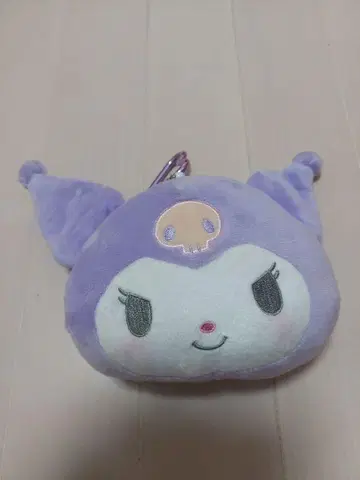 쿠로미 봉제인형 패스 케이스 (릴 포함)