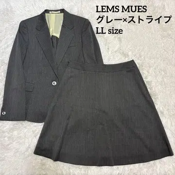 스트레치 LEMS MUES 스커트 수트 LL 아오키 레미 빅사이즈