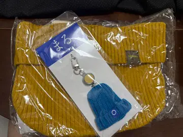 영화 마루 도모토 츠요시 주연 니트 백과 파우치와 니트 모자 키링 세트