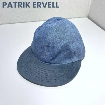 새상품 PATRIK ERVELL cap denim x leather