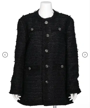 viviano 25aw TULLE LAYERED TWEED JACKET
