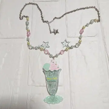 Angelic Pretty Cream 소매 Mermaid 목걸이