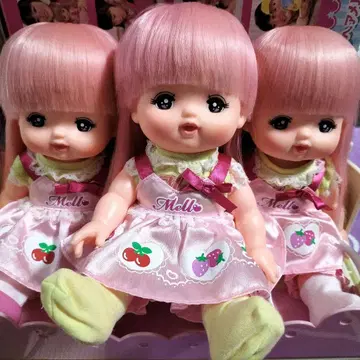 단종 레어 핑크 롱 헤어 멜짱 3체 묶음 판매