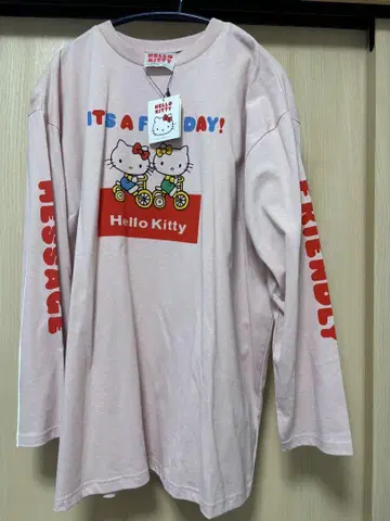 HELLO KITTY x forksy. 오버 사이즈 프린트 롱T