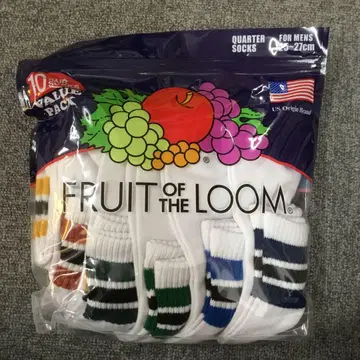 미사용 새상품 FRUIT OF THE LOOM 삭스 양말 10매 세트