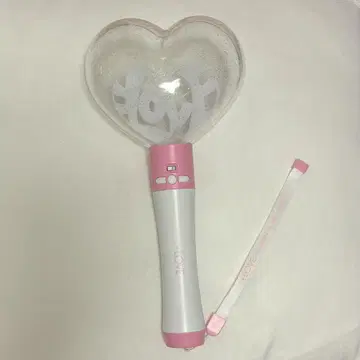 하트 모양 응원봉 핑크/화이트