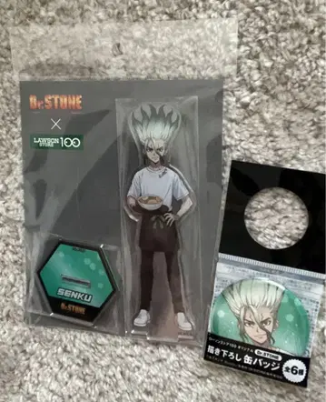 Dr. STONE 로손100 아크릴 스탠드 이시가미 센쿠 캔뱃지