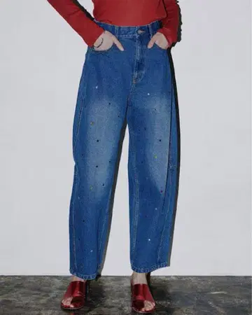 ameri vintage JEWEL BIJOU WIDE DENIM