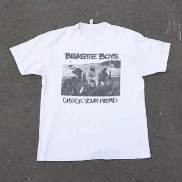 BEASTIEBOYS 비스티 보이즈 밴드 티셔츠 화이트 L