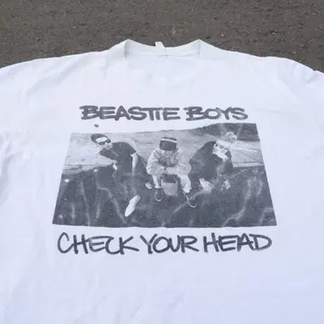 BEASTIEBOYS 비스티 보이즈 밴드 티셔츠 화이트 L
