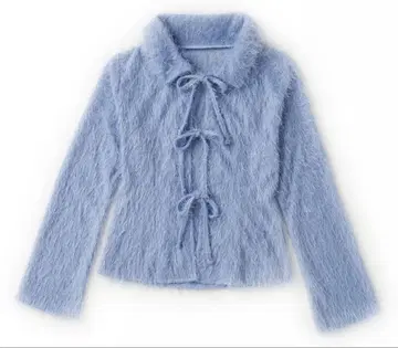 POPPY RIBBON CARDIGAN 리본 가디건 블루