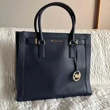 MICHAEL KORS PVC 토트백 네이비