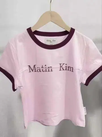 Matin Kim 로고 T셔츠 핑크