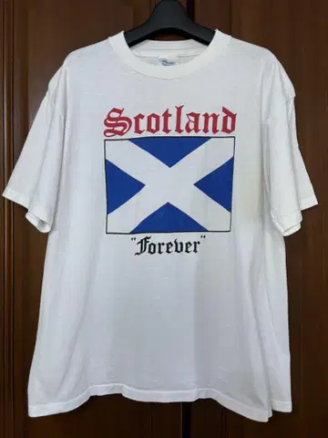 SCOTLAND 티셔츠 싱글 스티치 미국제 XL