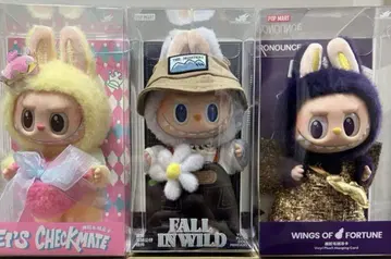 [미사용 새상품] POP MART 라부부 봉제 인형 3점 세트