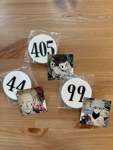 HUNTER x HUNTER 번호판 곤 키루아 히소카 세트
