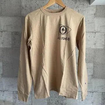 새상품 Champion 챔피온 HEAVY DUTY 롱T 베이지 L