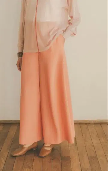 CLANE GEORGETTE LOOSE WIDE PANTS
