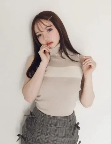 Bonnie knit tops pink beige