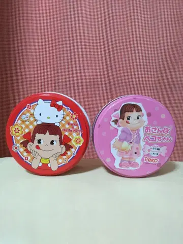페코짱 & 헬로키티 캔 세트