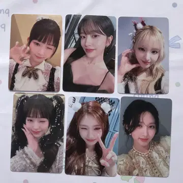IVE 중화 이즈위 yizhiyu 2.0 baddie 트레이딩 카드 6장