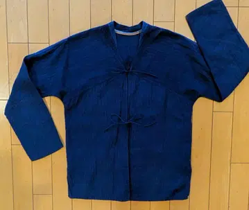 45rpm 인디고 코튼 겉옷 네이비 새상품급