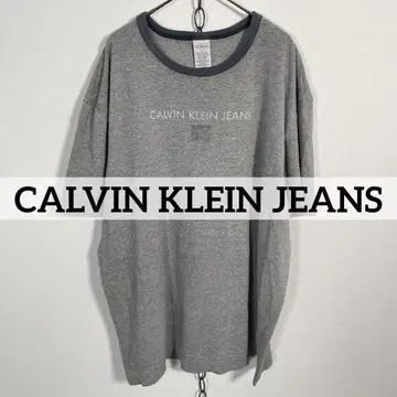 USA 90년대 빈티지 CALVIN KLEIN JEANS 링거 티셔츠
