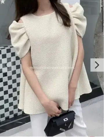 birthdaybash TWEED CUTOFF SHOULDER TOPS