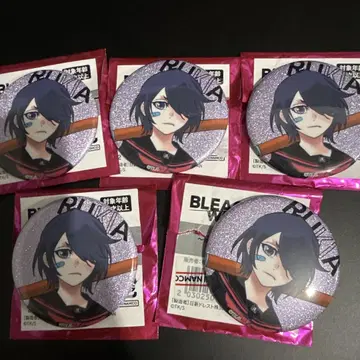BLEACH WORLD 캔뱃지 쿠치키 루키아 5점