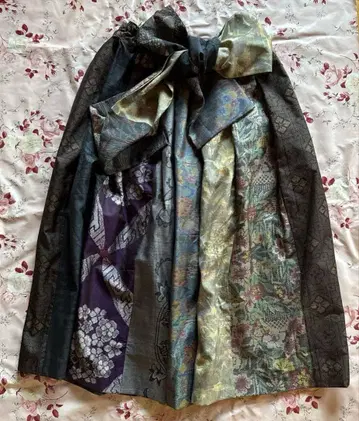 오시마 명주 핸드메이드 롱 스커트