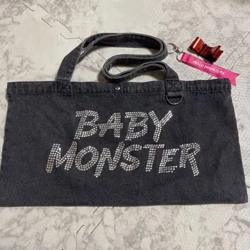 BABYMONSTER 큐빅 토트 키링 은색 테이프 묶음 판매