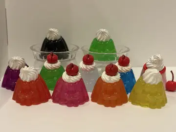 기다림 카페 컬러풀 젤리 단단한 푸딩 세트