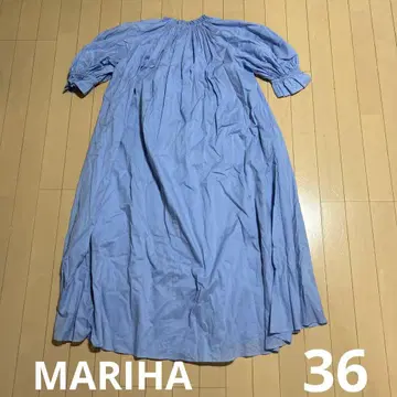 새상품급 마리하 MARIHA 블루 롱 원피스 36